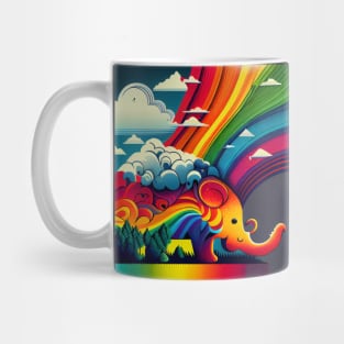 The Rainbow Elephant. Mug